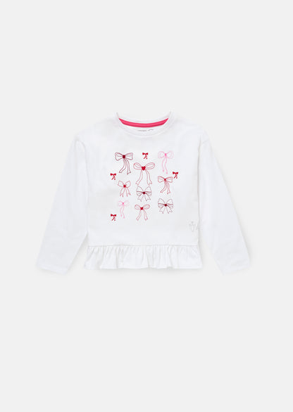 Betty Bow Print Frill Pjs