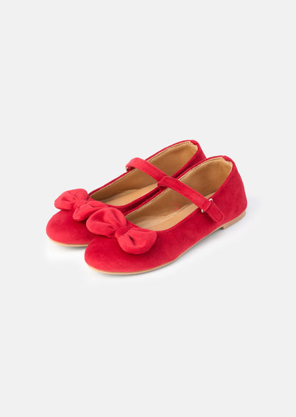 Red Velvet Bow Shoe