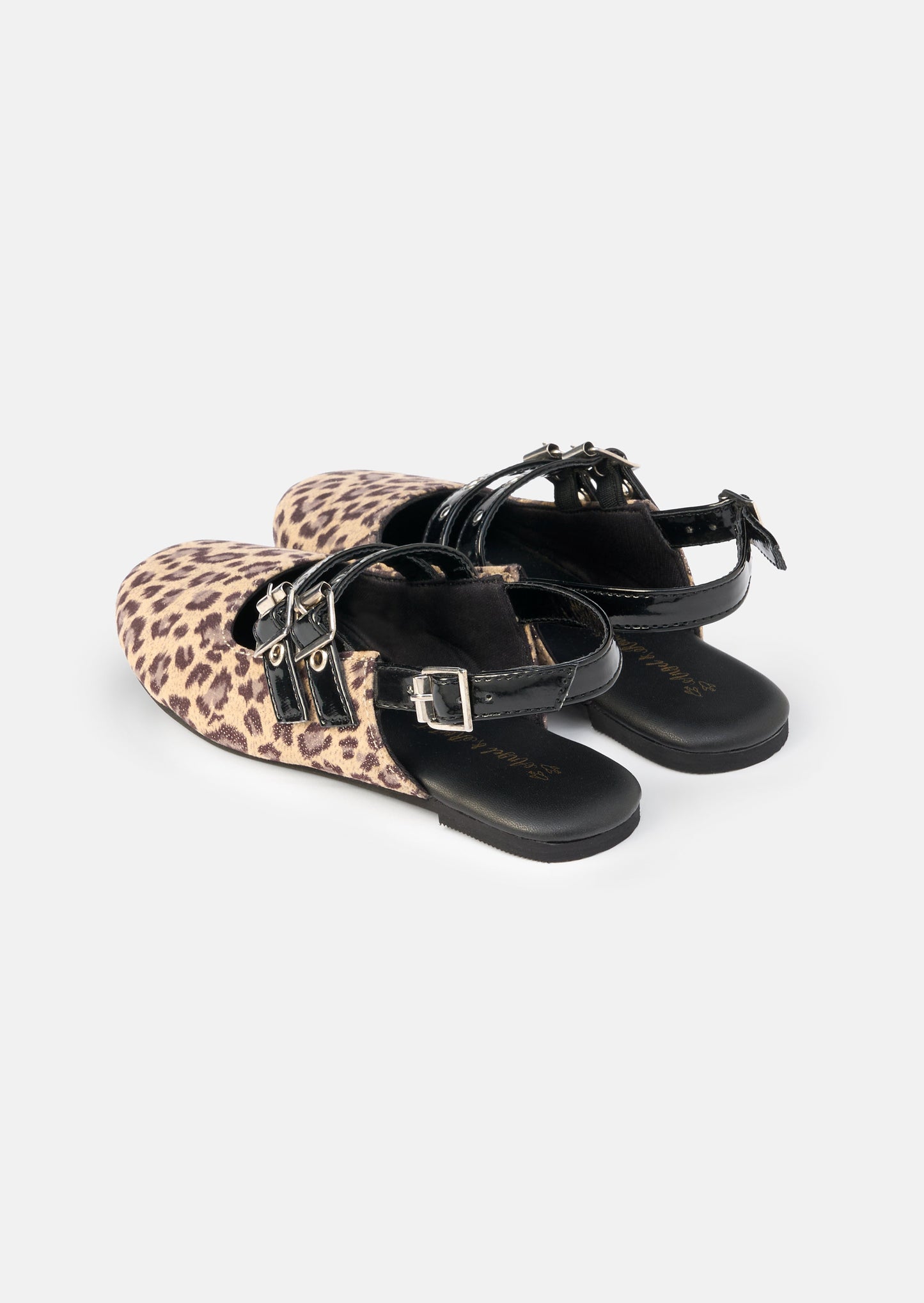 Leopard Buckle Sling Back Shoe