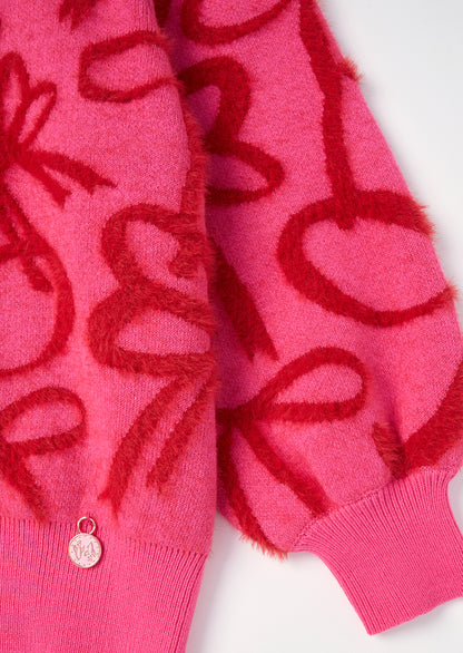 Livia Bow Eyelash Jumper