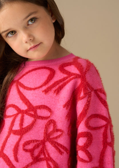 Livia Bow Eyelash Jumper