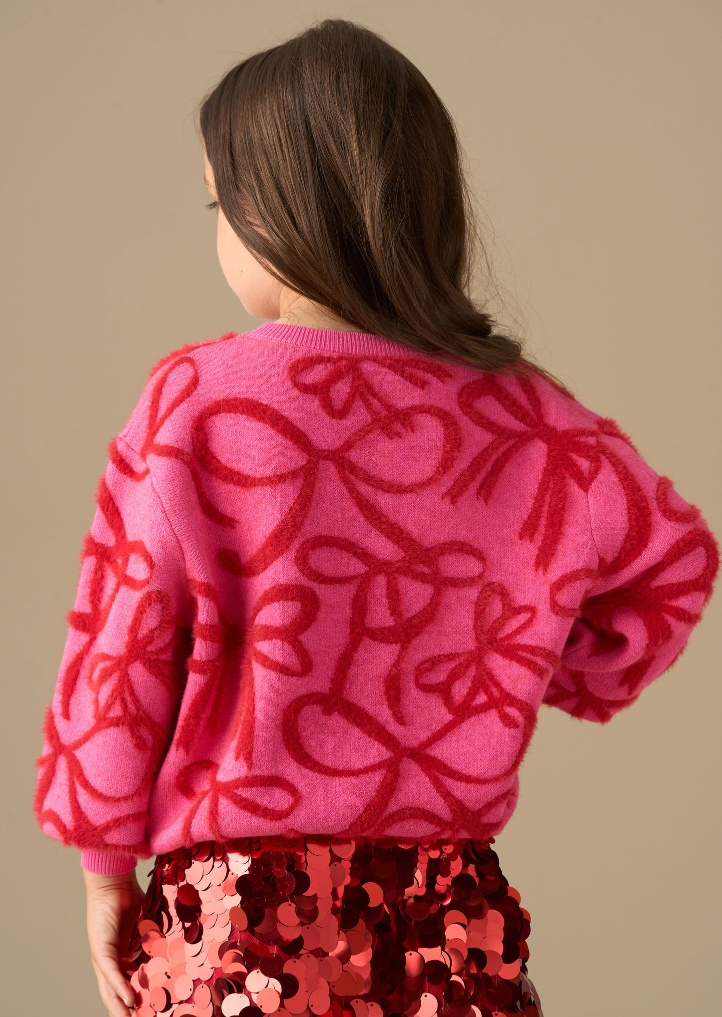 Livia Bow Eyelash Jumper