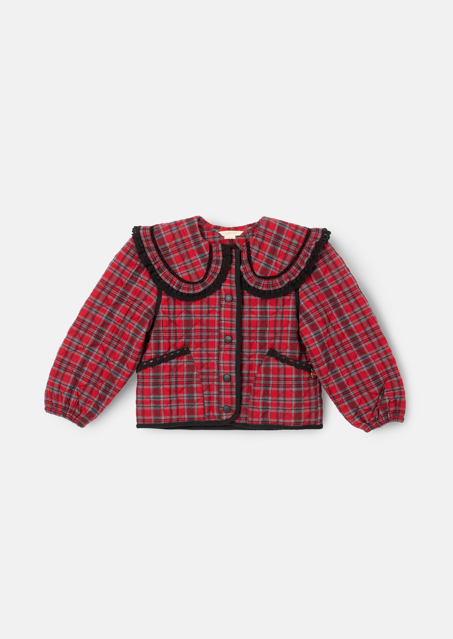 Paloma Red Check Collar Jacket