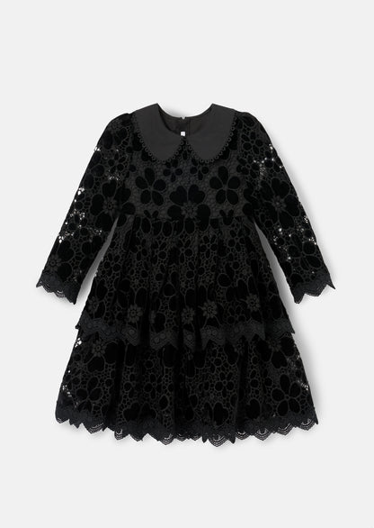 Mavea Velvet Lace Dress