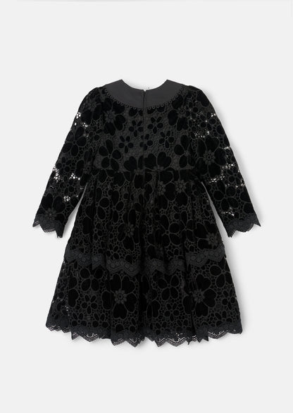 Mavea Velvet Lace Dress