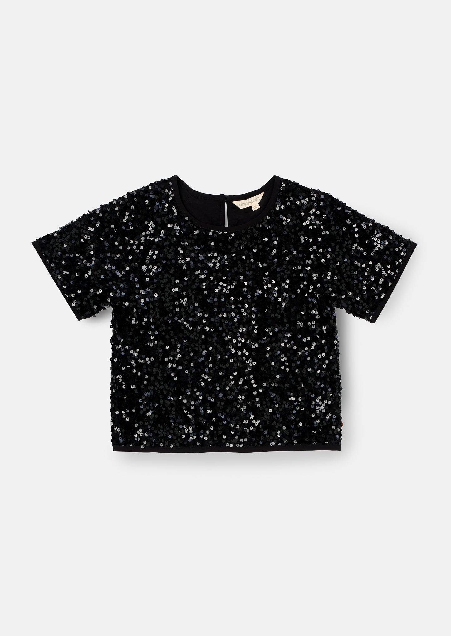 Leona Black Sequin Top