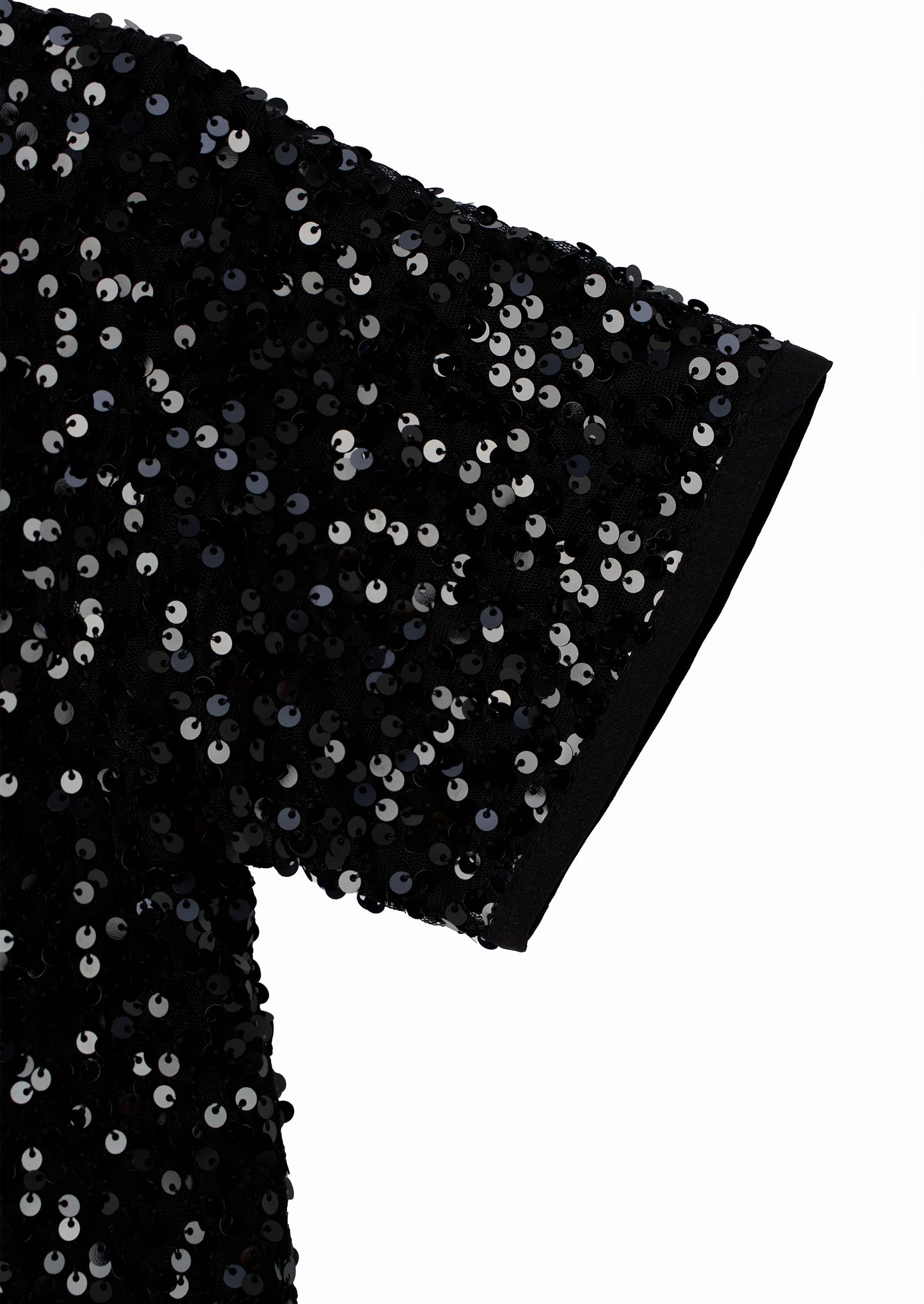 Leona Black Sequin Top