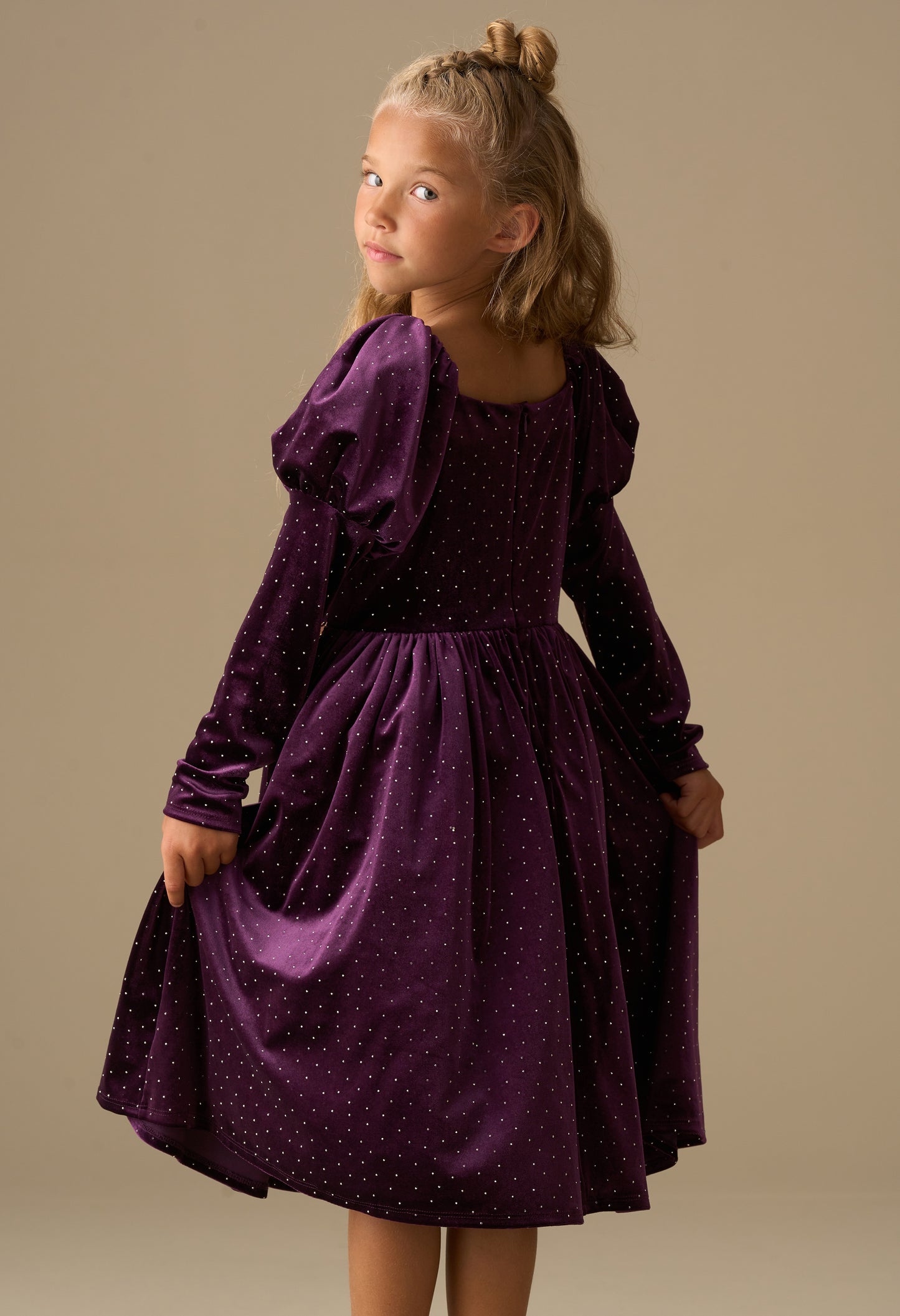 Violet Velvet Dress