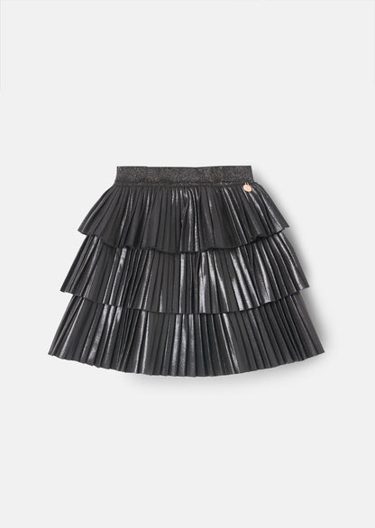 Lucile Metallic Tiered Rara Skirt