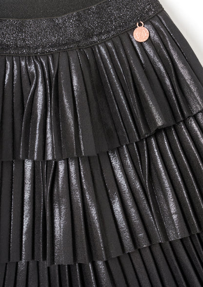 Lucile Metallic Tiered Rara Skirt
