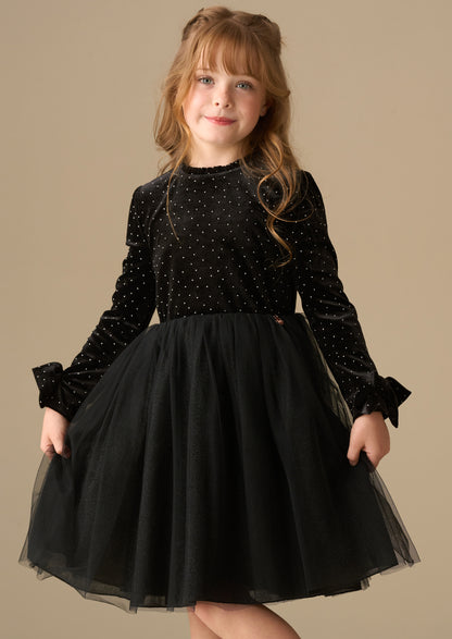 Elsie Velvet Tulle Dress