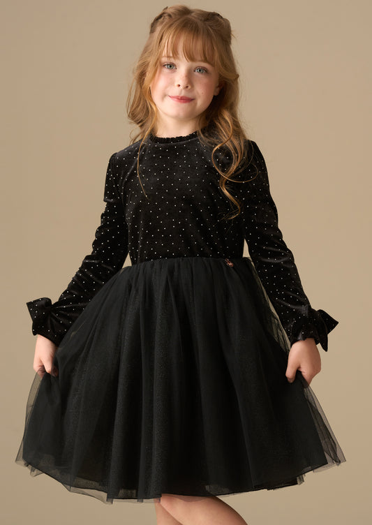 Elsie Velvet Tulle Dress
