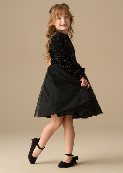 Elsie Velvet Tulle Dress
