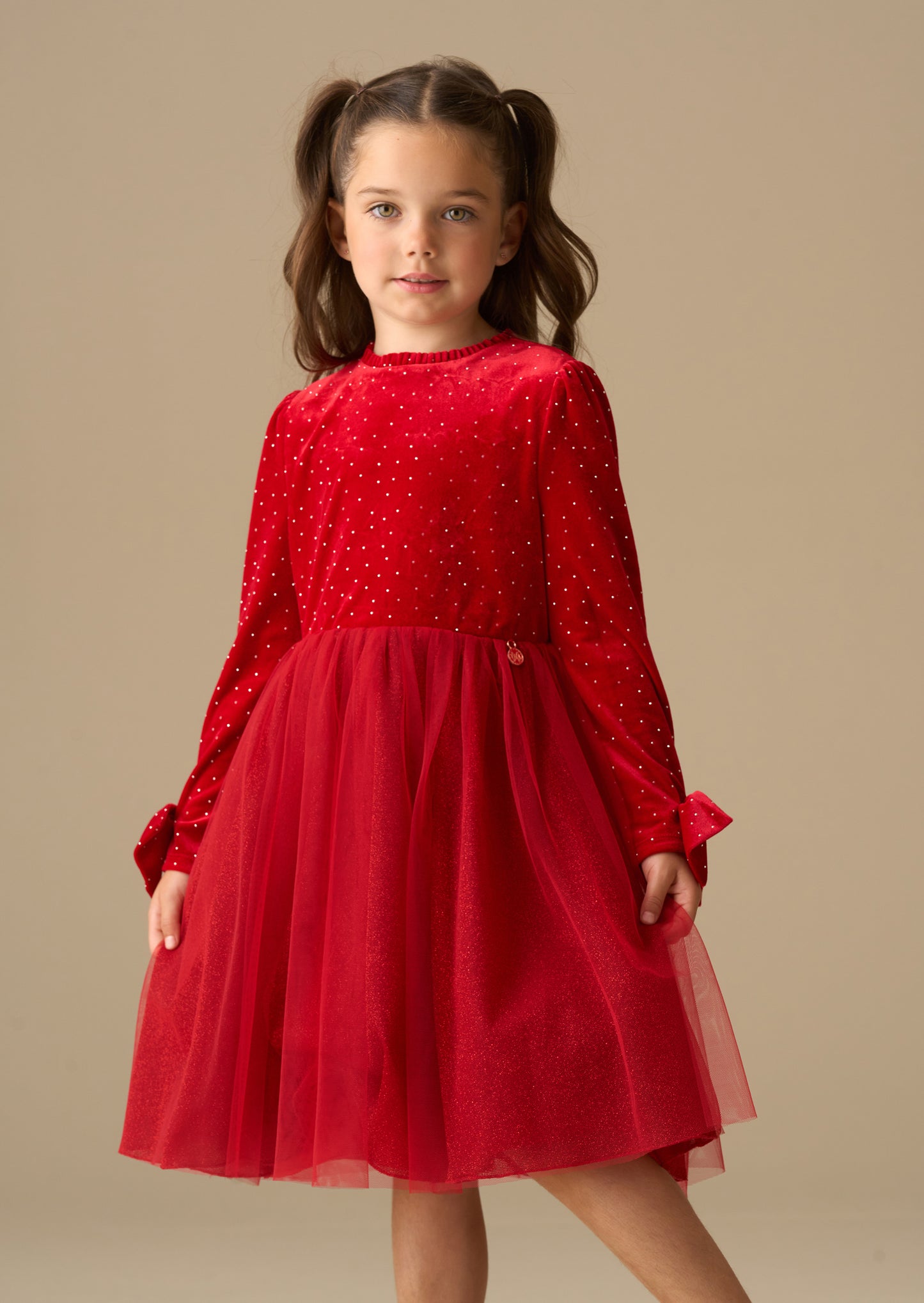 Elsie Velvet Tulle Dress