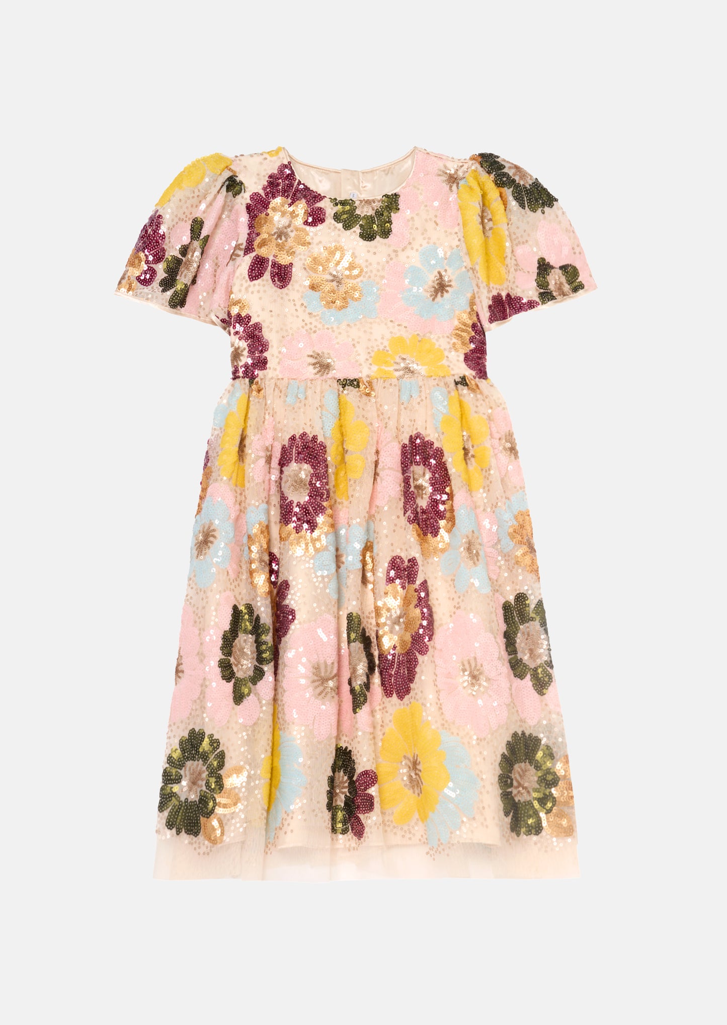 Verity Flower Sequin Dress