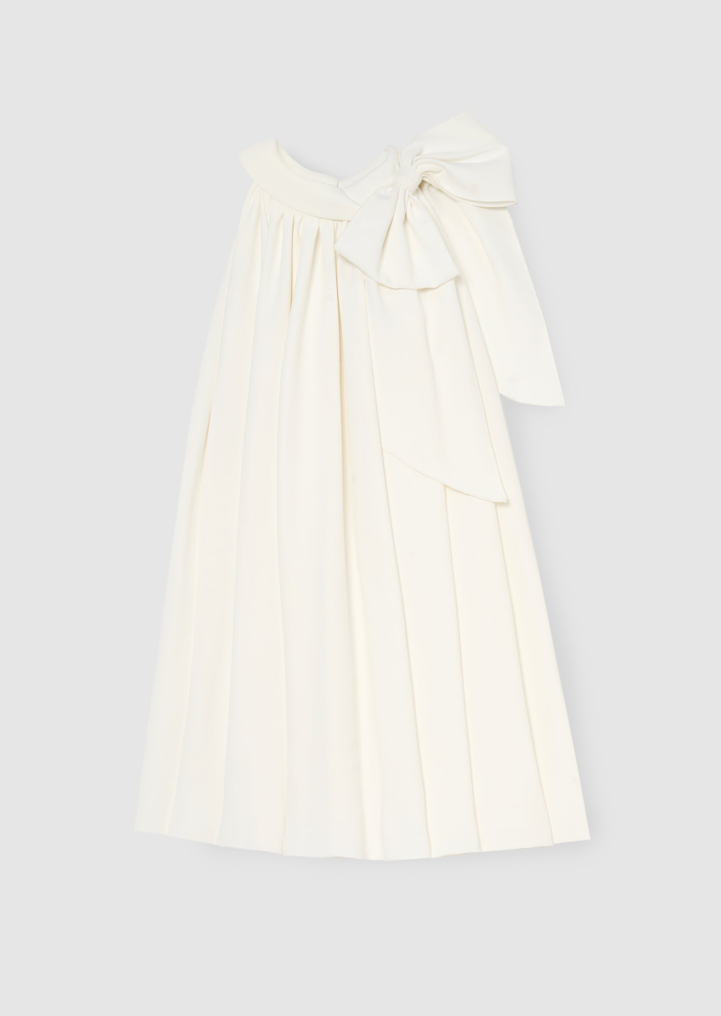 Amelia White Bow Swing Dress