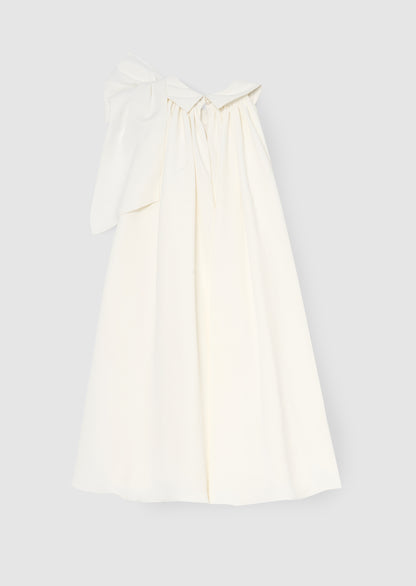 Amelia White Bow Swing Dress
