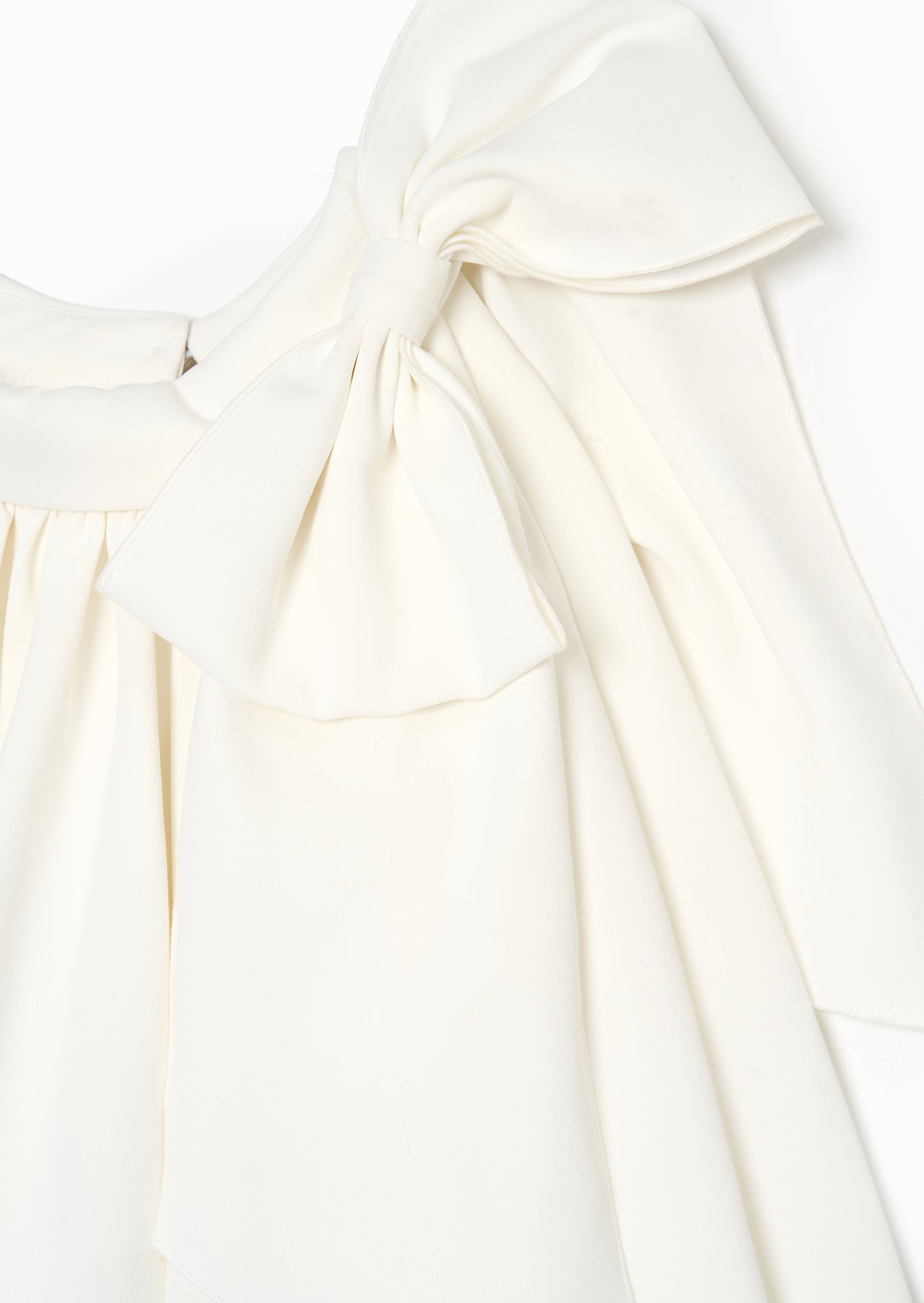 Amelia White Bow Swing Dress