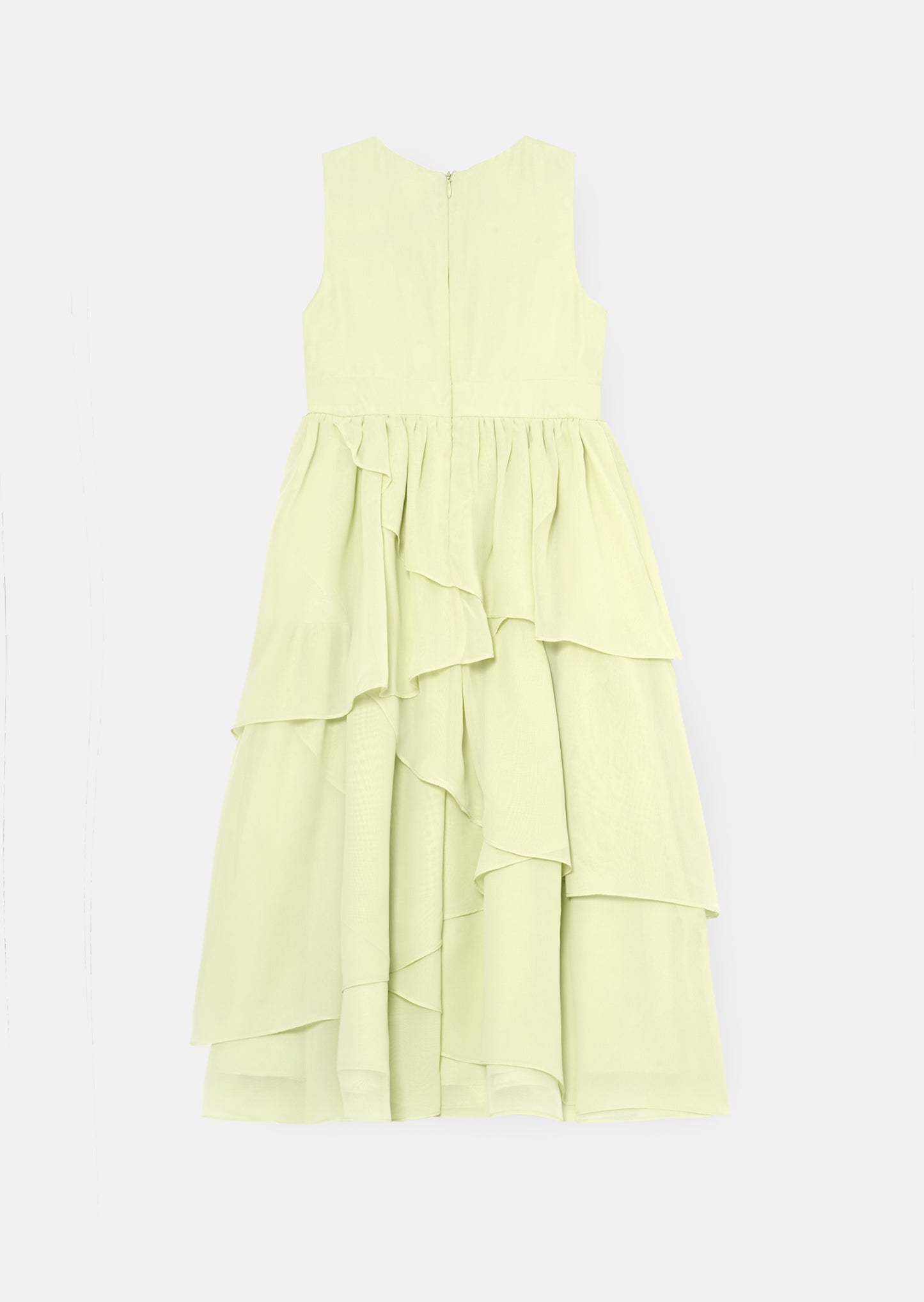 Letitia Sage Tiered Ruffle Dress