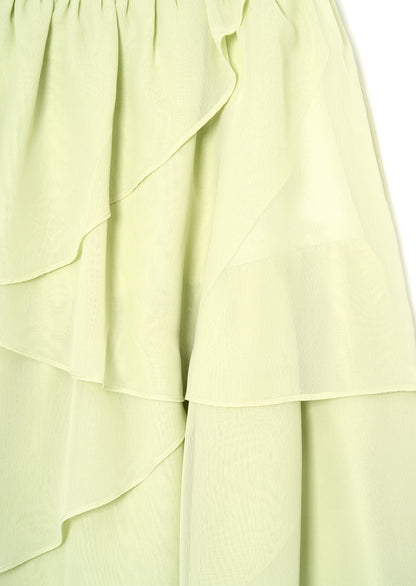 Letitia Sage Tiered Ruffle Dress