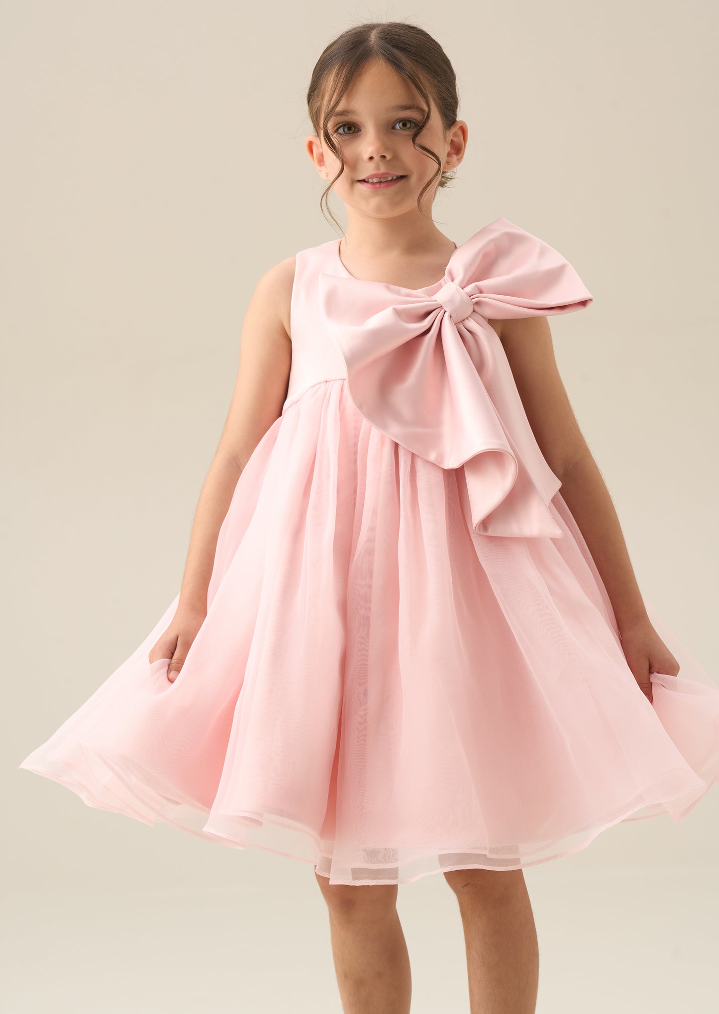 Paris Blush Bow Dress