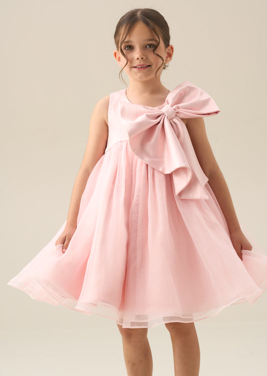 Paris Blush Bow Dress