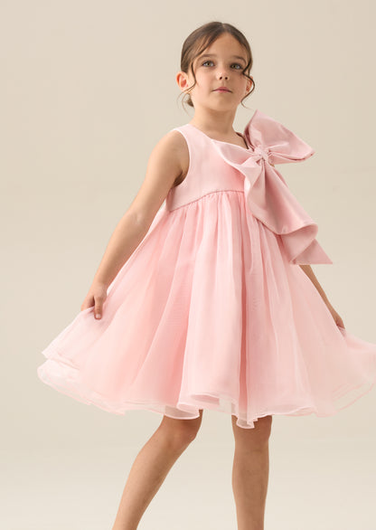 Paris Blush Bow Dress