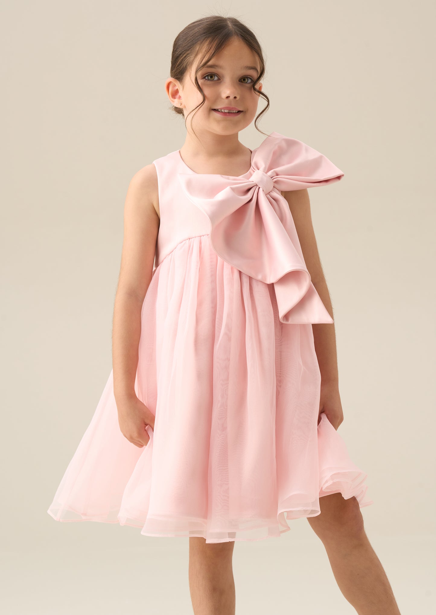 Paris Blush Bow Dress