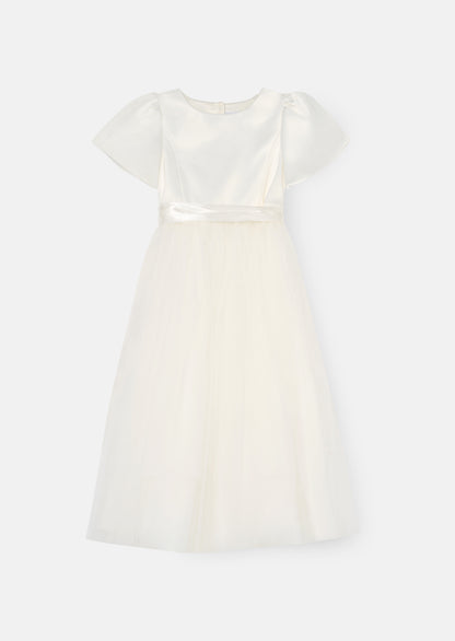Coco Puff Sleeve Bow Back Dress