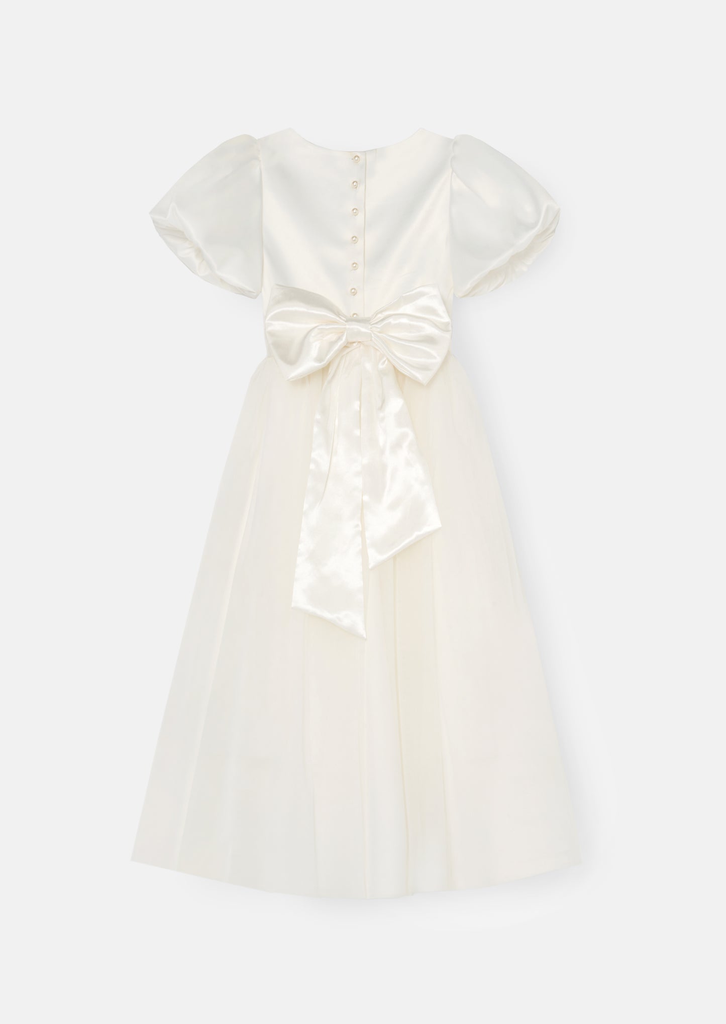 Coco Puff Sleeve Bow Back Dress