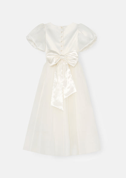 Coco Puff Sleeve Bow Back Dress