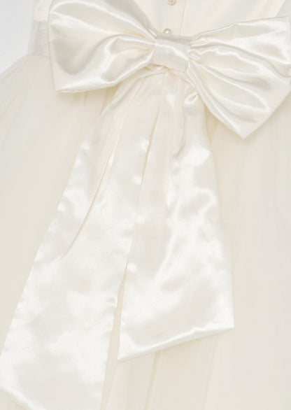 Coco Puff Sleeve Bow Back Dress