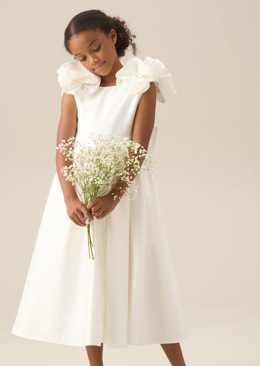 Coco Puff Sleeve Bow Back Dress