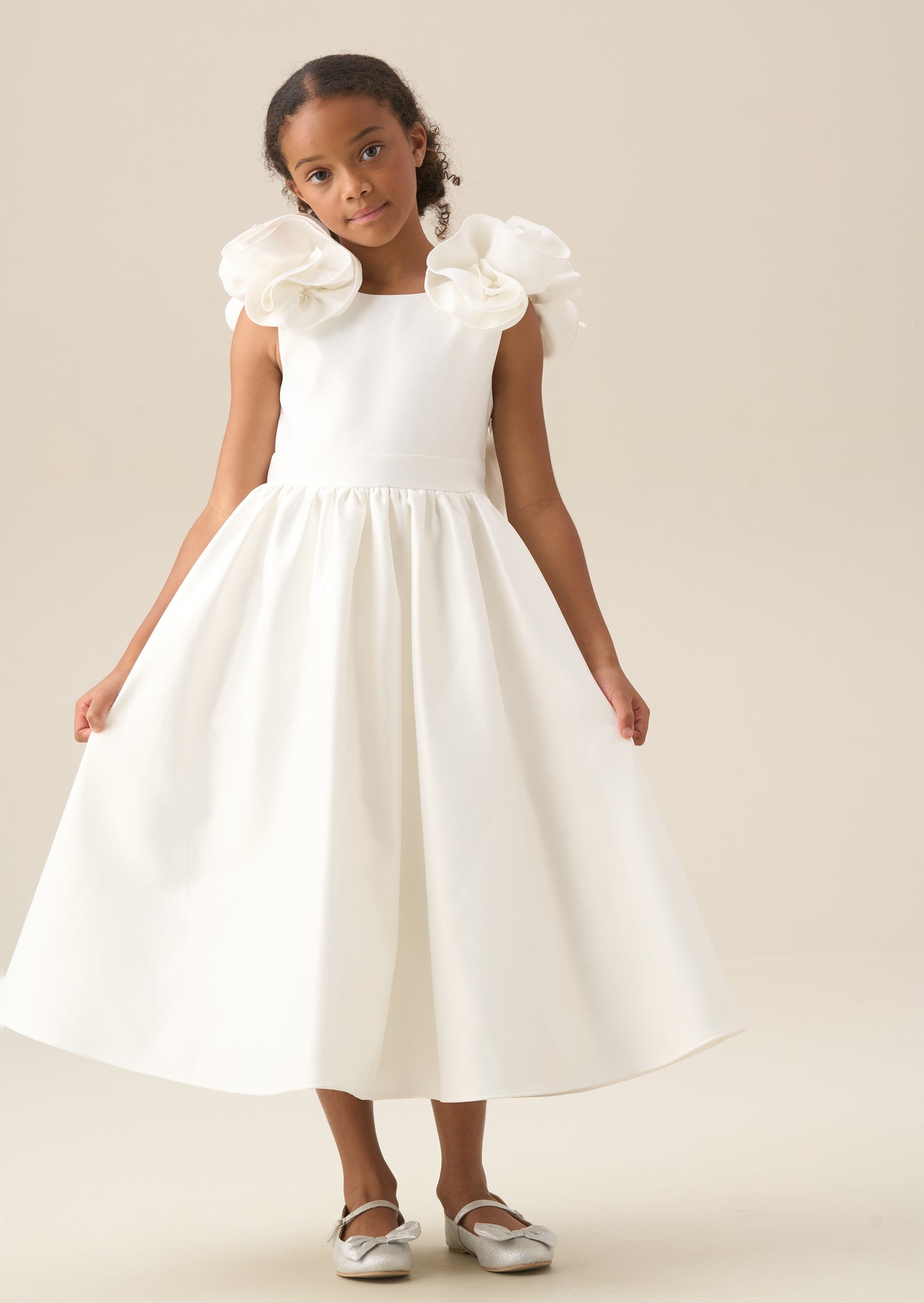Coco Puff Sleeve Bow Back Dress