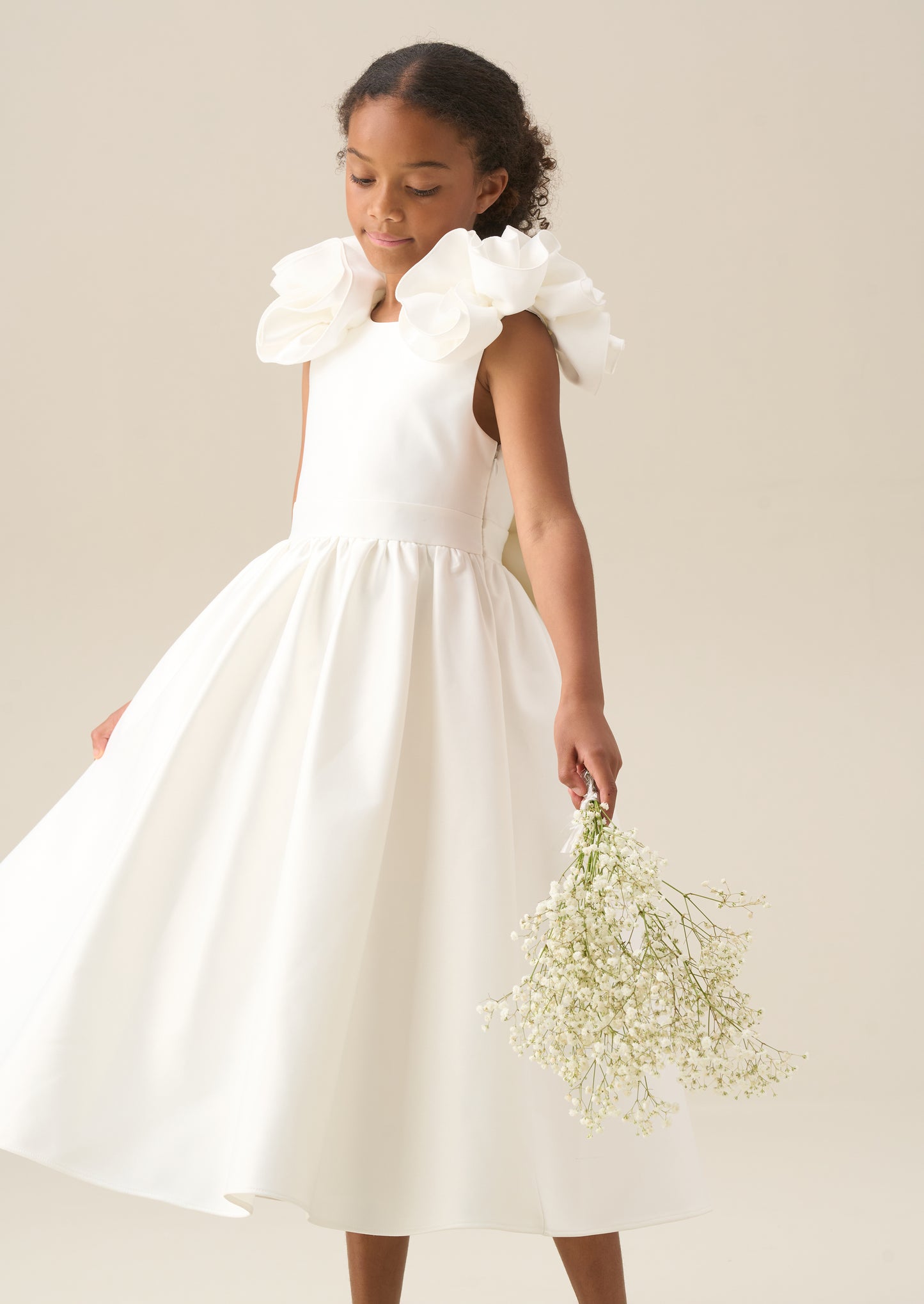 Coco Puff Sleeve Bow Back Dress