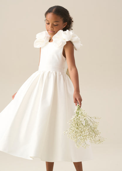 Coco Puff Sleeve Bow Back Dress