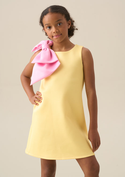Thea Oversized Bow Shoulder Dress