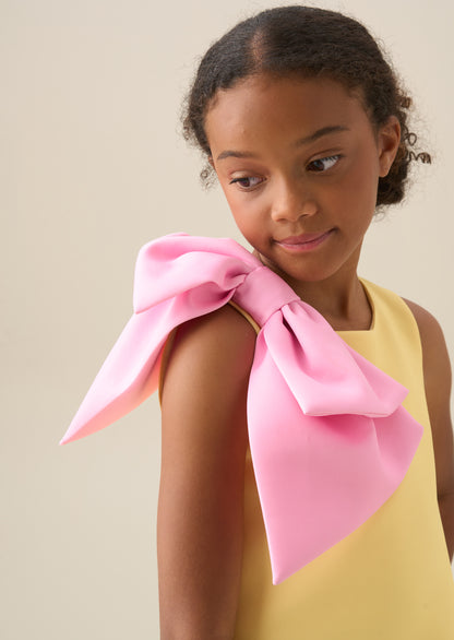 Thea Oversized Bow Shoulder Dress