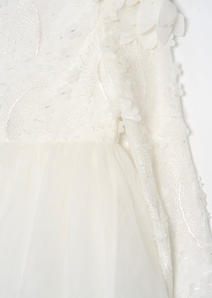 Gabrielle Embellished Mesh Dress