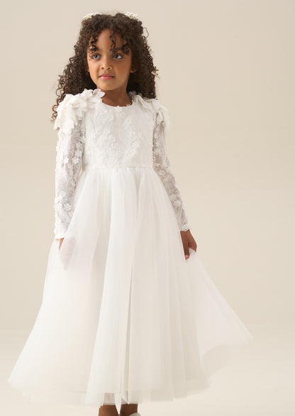 Gabrielle Embellished Mesh Dress