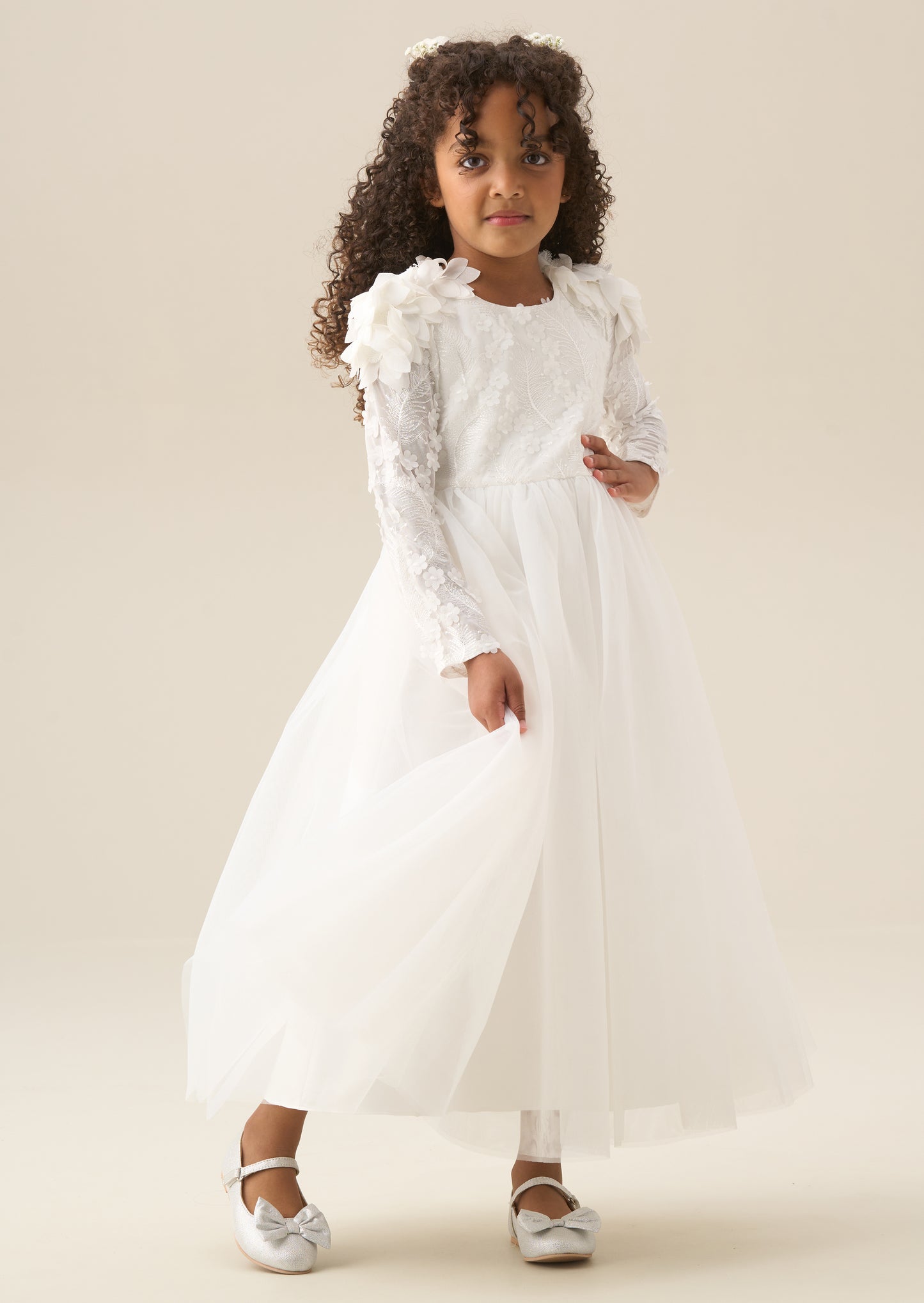 Gabrielle Embellished Mesh Dress
