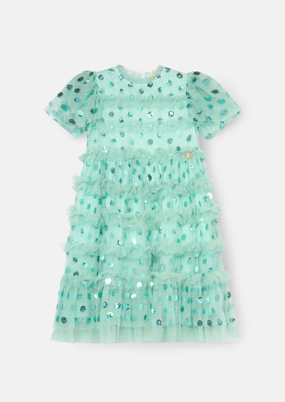 Bea Mesh Frill Dress