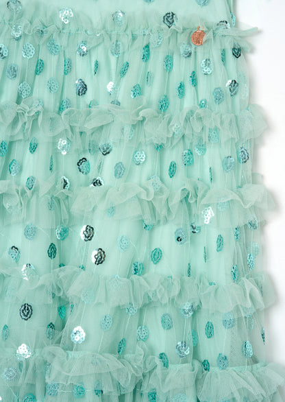 Bea Mesh Frill Dress