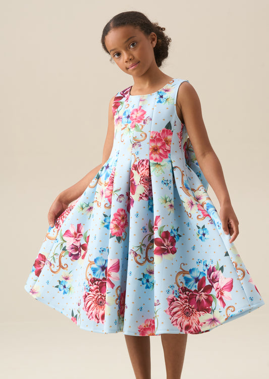 Lola Pleated Fitted Dress