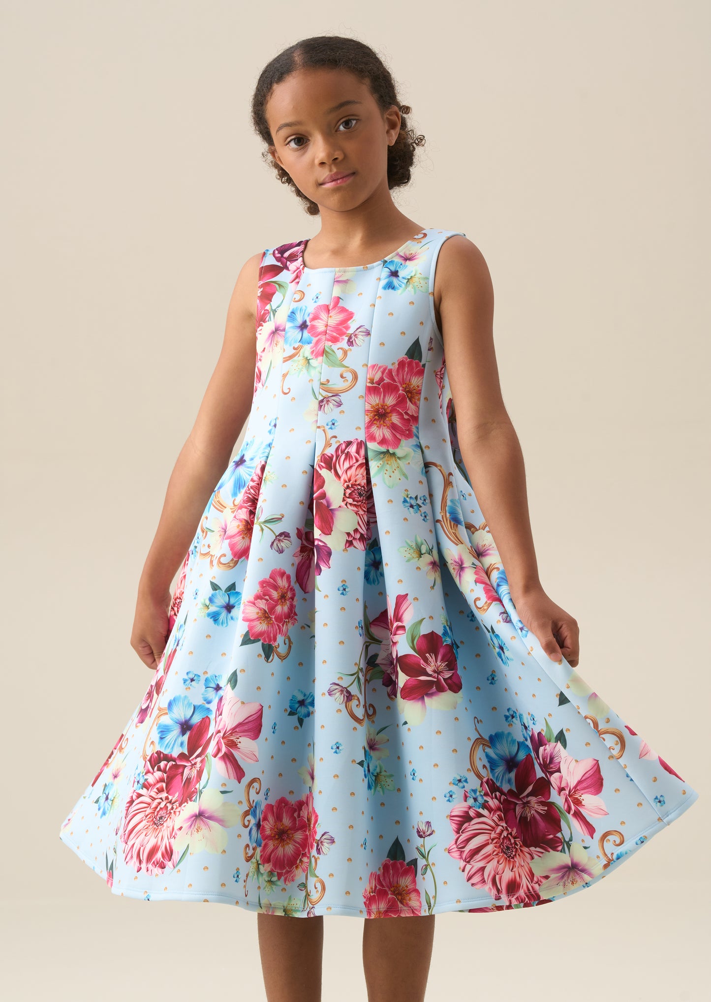 Lola Pleated Fitted Dress
