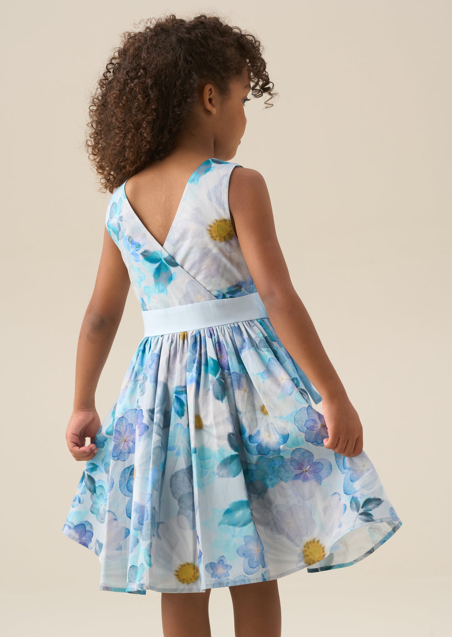 Elsa Print Bow Waist Dress