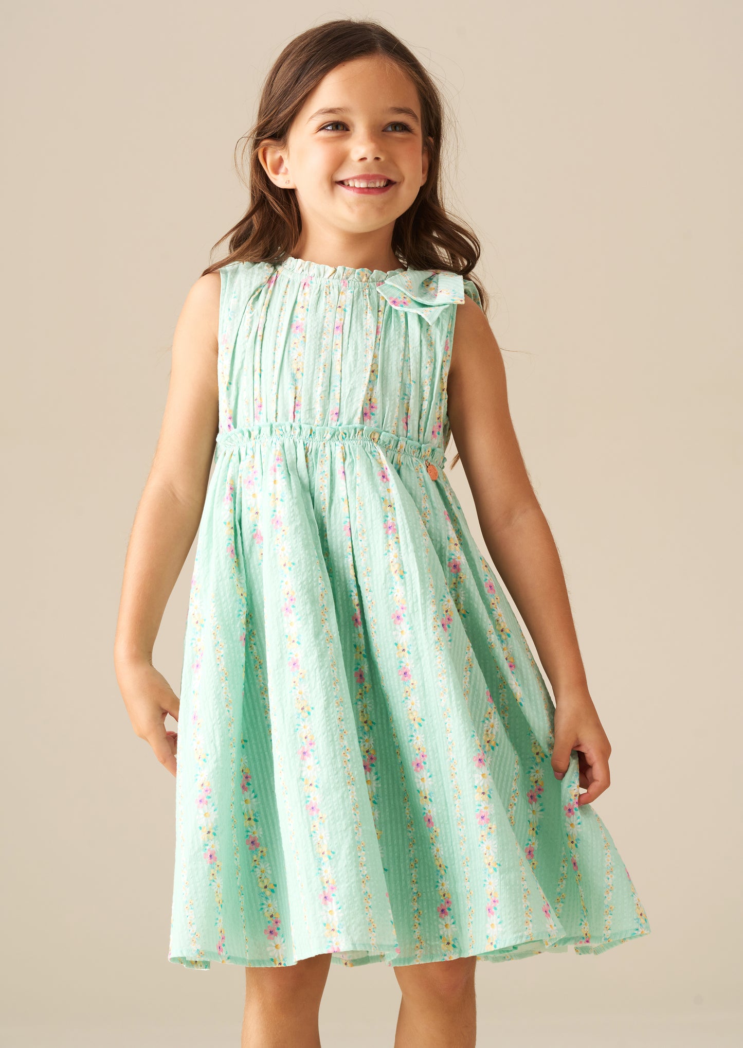 Gianna Floral Stripe Dress