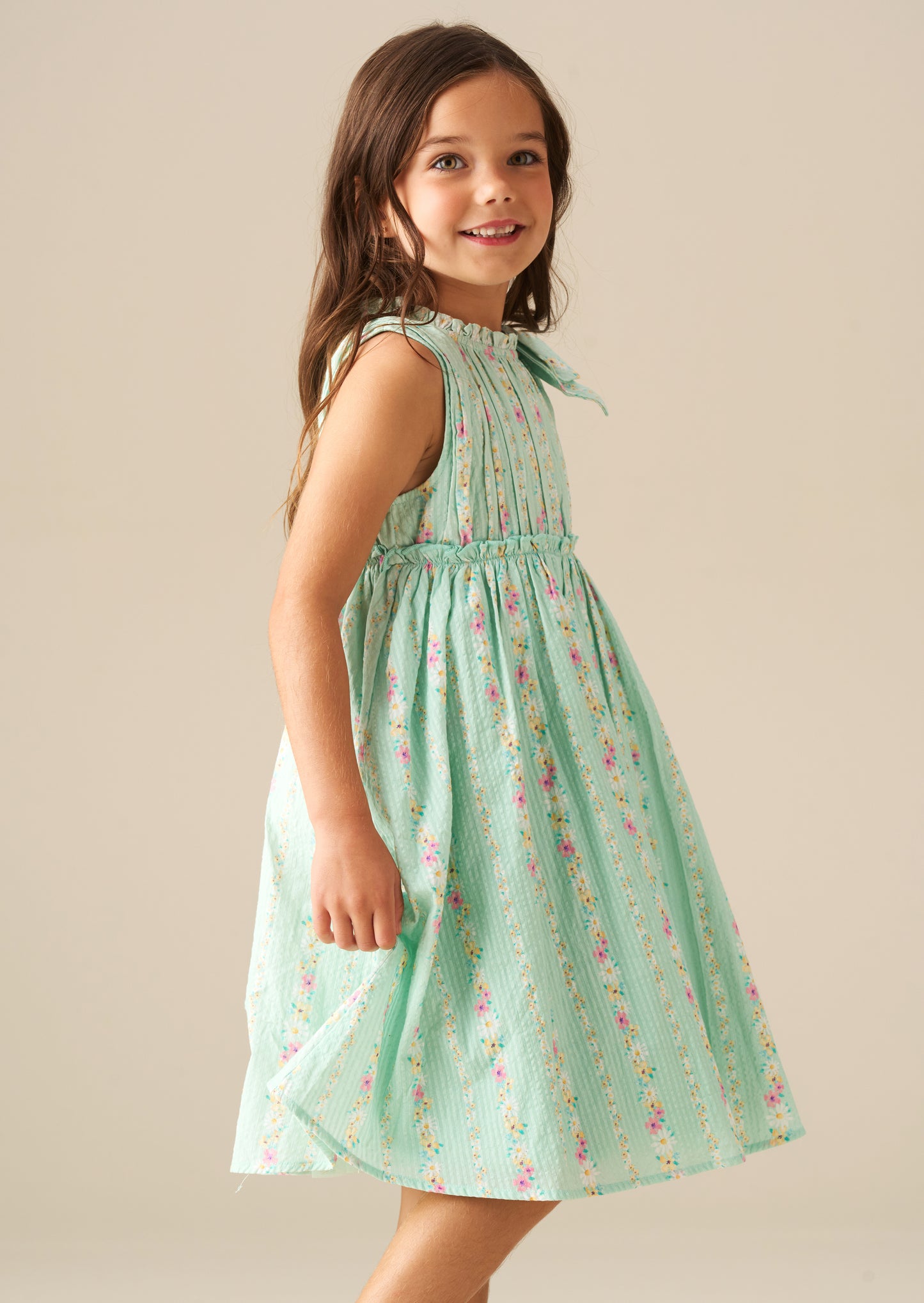 Gianna Floral Stripe Dress