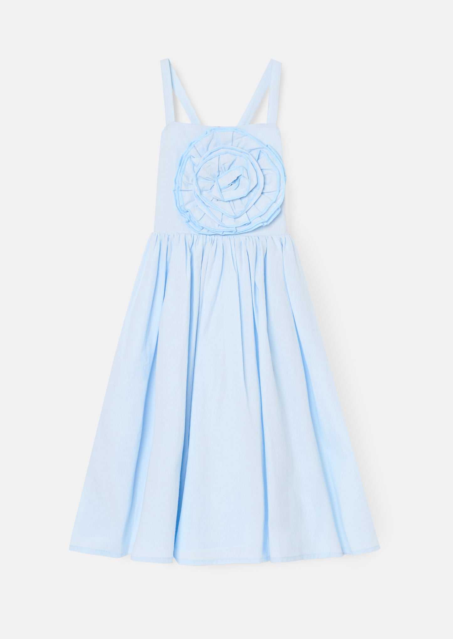 Allegra Corsage Scallop Swing Dress