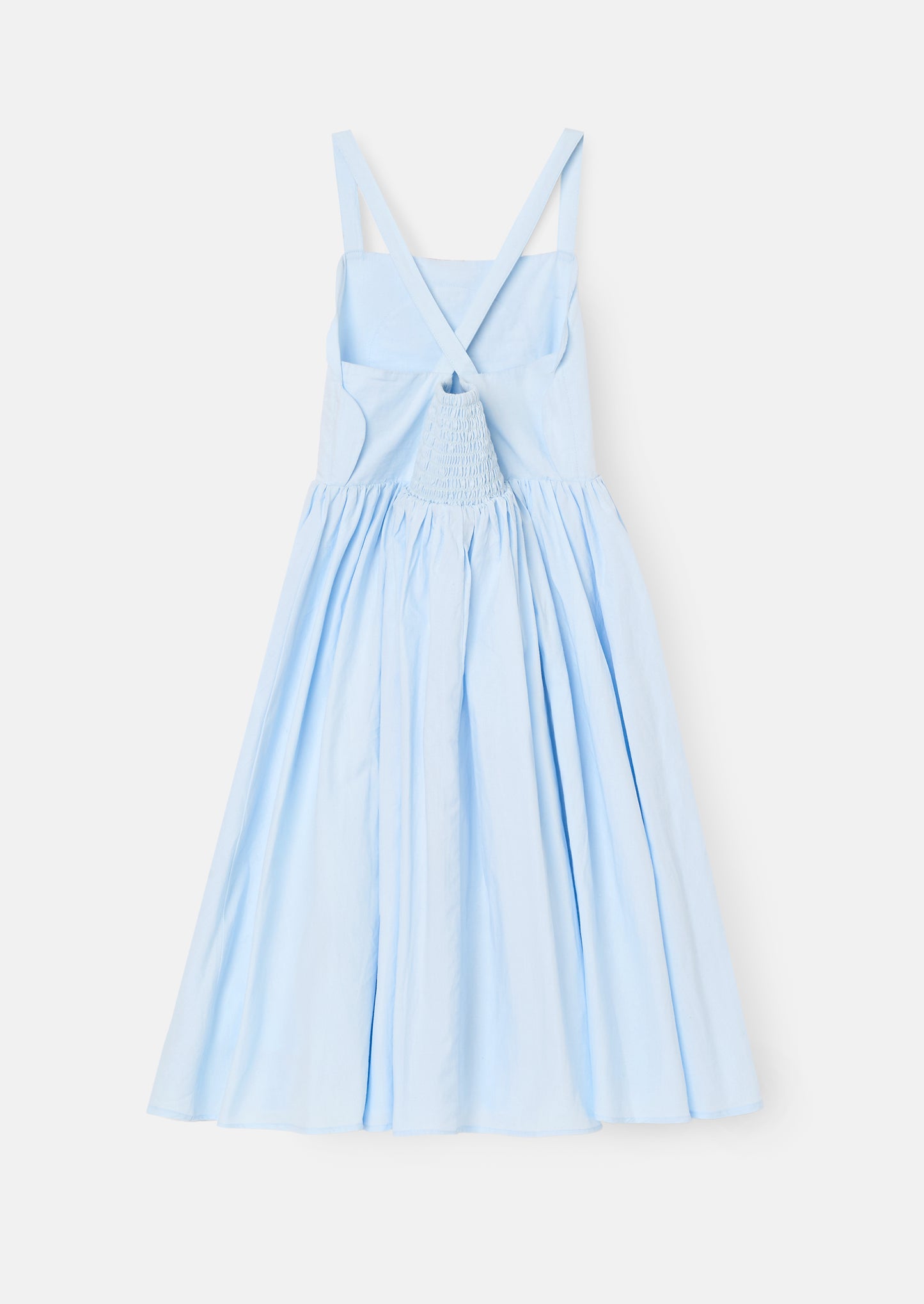 Allegra Corsage Scallop Swing Dress